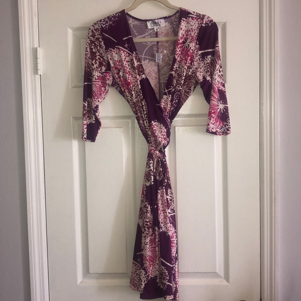 Nikki poulos faux wrap dress